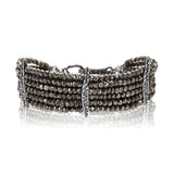 Six Strand Pyrite Stingray Bracelet