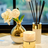 color: alabaster gold - fleur blanche