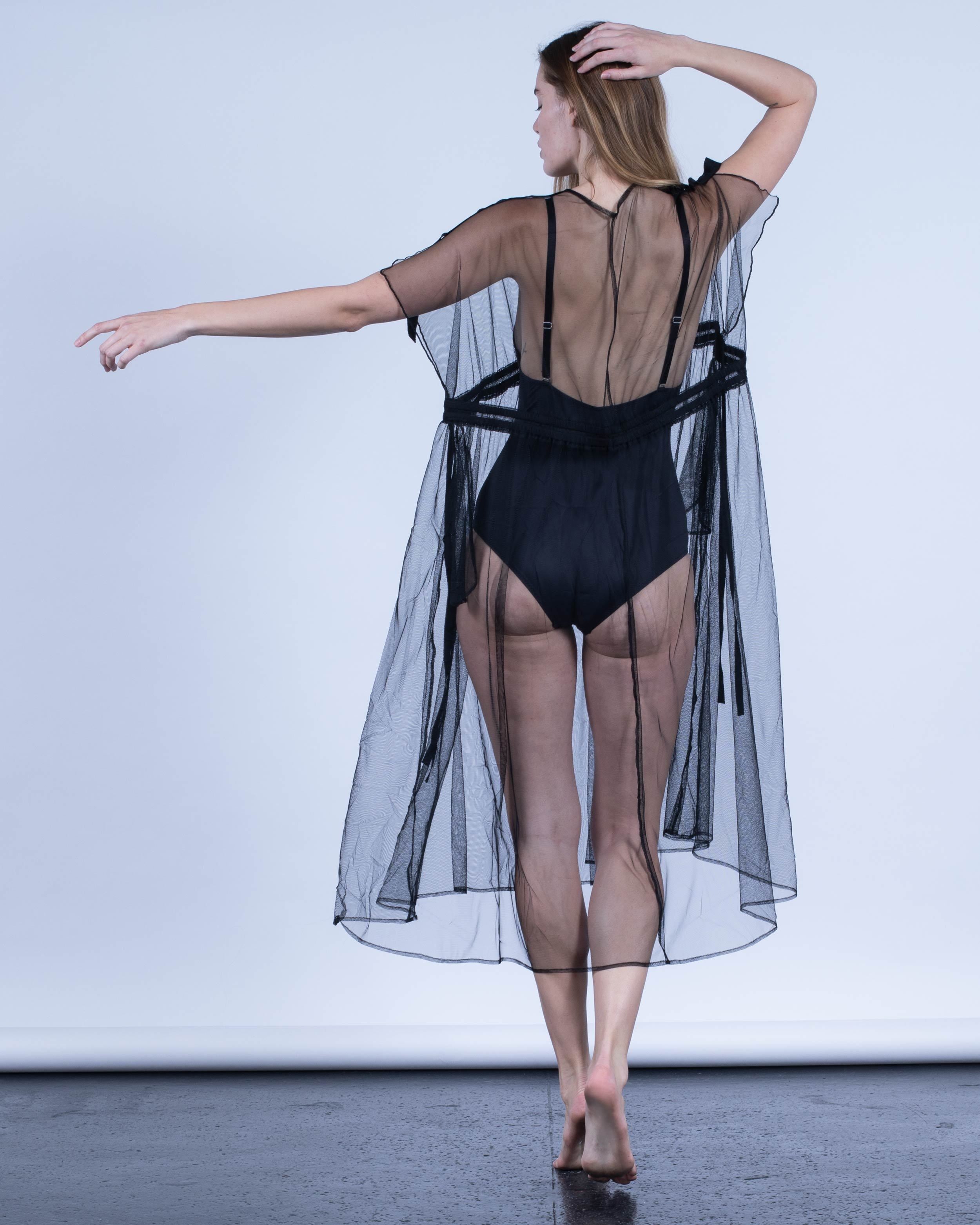 color: black tulle;