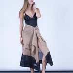 color: taupe dip dye;