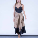 color: taupe dip dye;