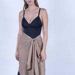 color: taupe dip dye;