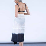 color: white dip dye;