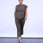 color: army green cotton;