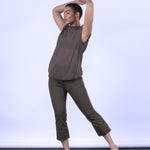 color: army green cotton;