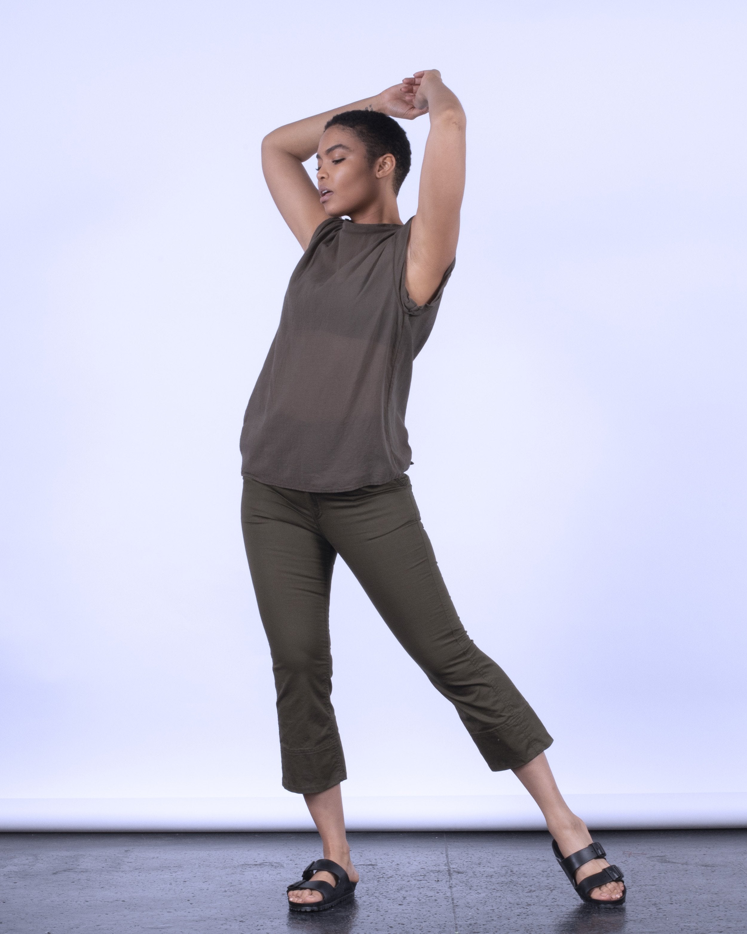 color: army green cotton;